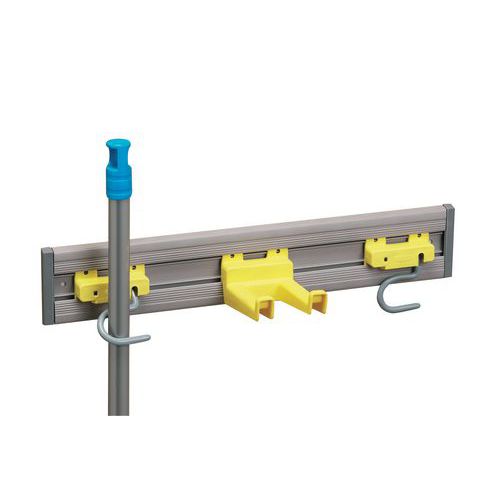 Sistema de suspensão para acessórios de limpeza. Sistema de suspensão para acessórios de limpeza.