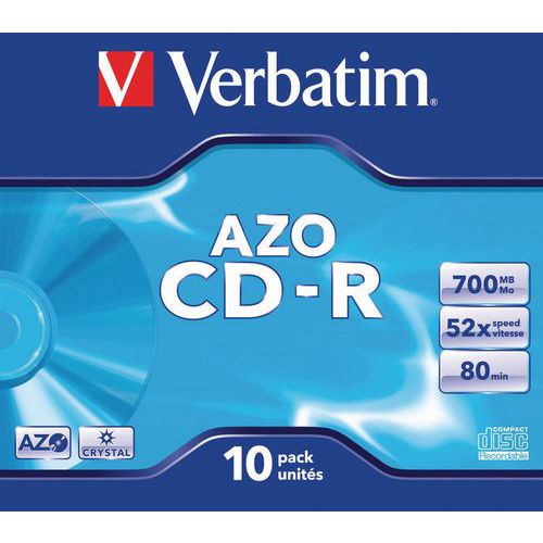 CD-R 52X AZO Crystal Verbatim CD-R 52X AZO Crystal Verbatim