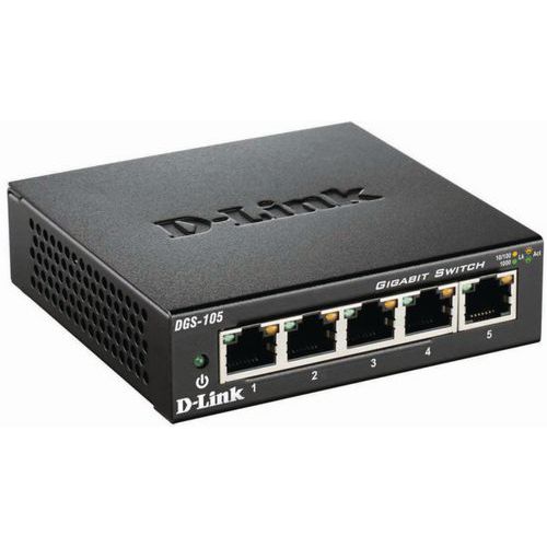 D-Link switch com 5 portas DGS-105 D-Link switch com 5 portas DGS-105