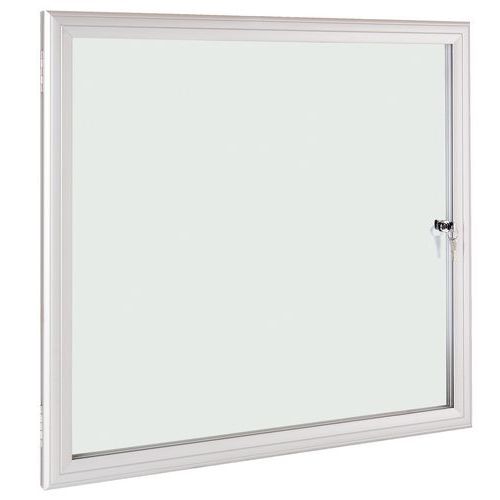 Vitrina de interior e exterior ESG – fundo em alumínio – porta de segurança em vidro Vitrina de interior e exterior ESG – fundo em alumínio – porta de segurança em vidro