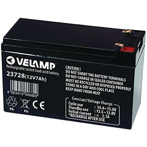 Bateria de chumbo recarregável de 12 V – Velamp Bateria de chumbo recarregável de 12 V – Velamp