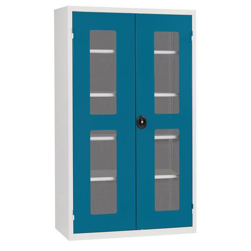 Armário de oficina com vitrina XL – 1200 mm de largura Armário de oficina com vitrina XL – 1200 mm de largura