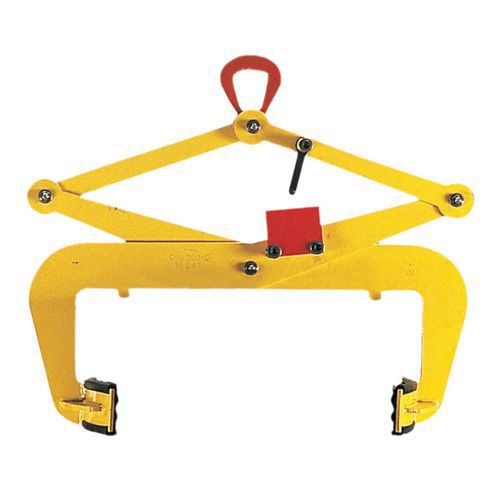 Pinça automática para bidões metálicos – Preensão vertical – Capacidade de carga de 300 kg Pinça automática para bidões metálicos – Preensão vertical – Capacidade de carga de 300 kg