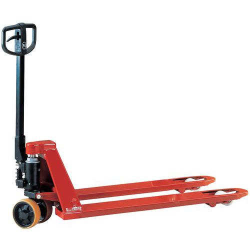 Porta-paletes manual - Garfo com comprimento de 800 mm - Capacidade de 2300 kg Porta-paletes manual - Garfo com comprimento de 800 mm - Capacidade de 2300 kg