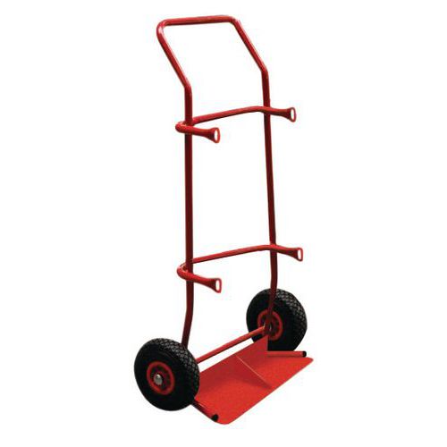 Porta-cargas para garrafas - Rodas pneumáticas - Capacidade de 200 kg Porta-cargas para garrafas - Rodas pneumáticas - Capacidade de 200 kg