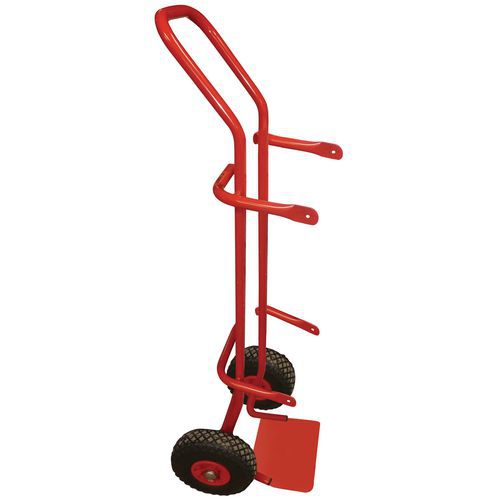 Porta-cargas para garrafas - Rodas pneumáticas - Capacidade de 200 kg Porta-cargas para garrafas - Rodas pneumáticas - Capacidade de 200 kg