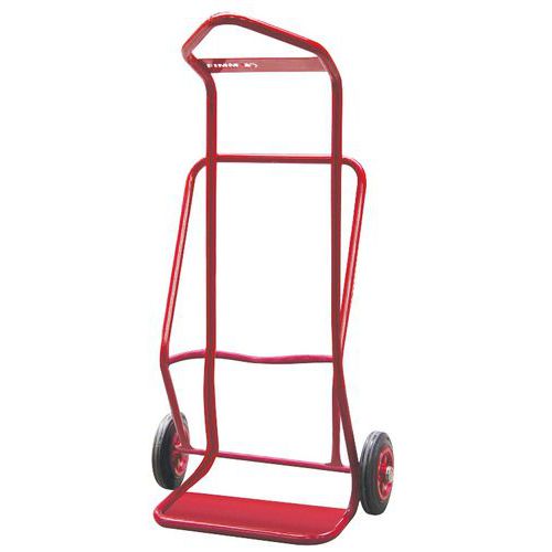 Transportador porta-garrafas com linga em aço de 100 kg – Rodas em borracha Transportador porta-garrafas com linga em aço de 100 kg – Rodas em borracha