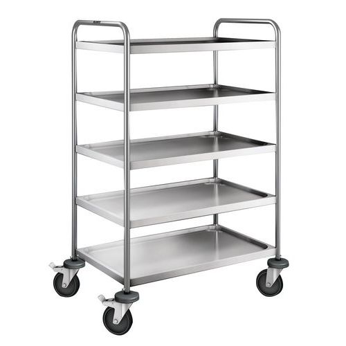 Carro inox - 5 plataformas - Capacidade 120 kg Carro inox - 5 plataformas - Capacidade 120 kg