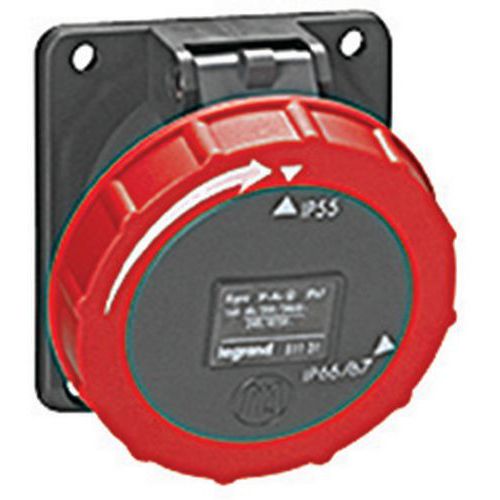 Tomada de mesa de 4 pinos 16 A 400 V 67/55 Tomada de mesa de 4 pinos 16 A 400 V 67/55