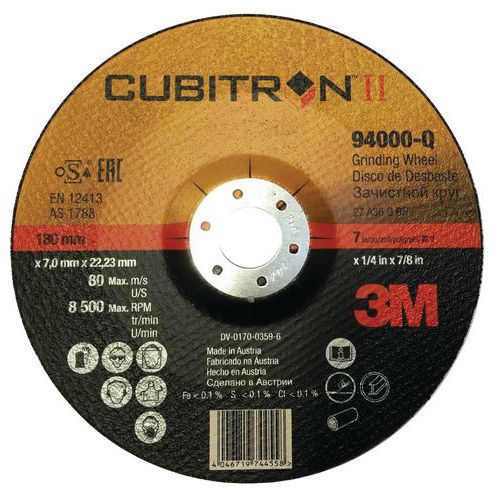 Disco de rebarbagem Cubitron II Disco de rebarbagem Cubitron II