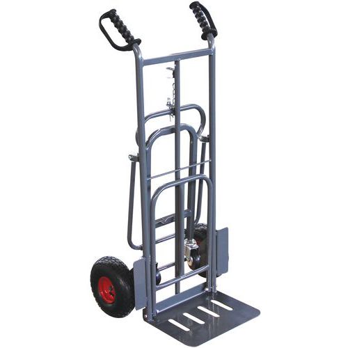 Carro porta-cargas combinado – 3 posições – capacidade de 250 kg – Manutan Carro porta-cargas combinado – 3 posições – capacidade de 250 kg – Manutan