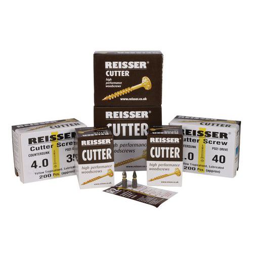Conj. 1200 paraf. Pozidriv Cutter saver 4x20/25/30/35/40/50 Conj. 1200 paraf. Pozidriv Cutter saver 4x20/25/30/35/40/50