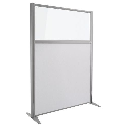 Divisória acústica Kprim - Têxtil e vidro - Altura: 165 cm Divisória acústica Kprim - Têxtil e vidro - Altura: 165 cm
