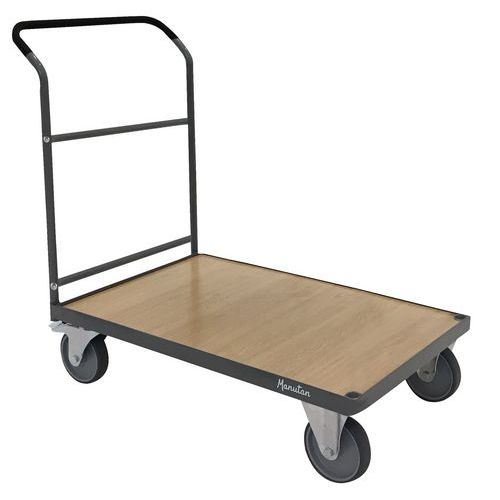 Carro de aço com espaldar fixo – Capacidade de 500 kg – Manutan Carro de aço com espaldar fixo – Capacidade de 500 kg – Manutan