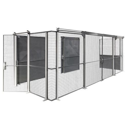 Porta gradeada para proteção da zona de armazenamento - Manorga Porta gradeada para proteção da zona de armazenamento - Manorga