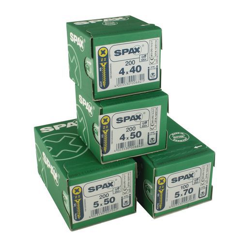 Conjunto de 700 parafusos Pozi Spax Conjunto de 700 parafusos Pozi Spax