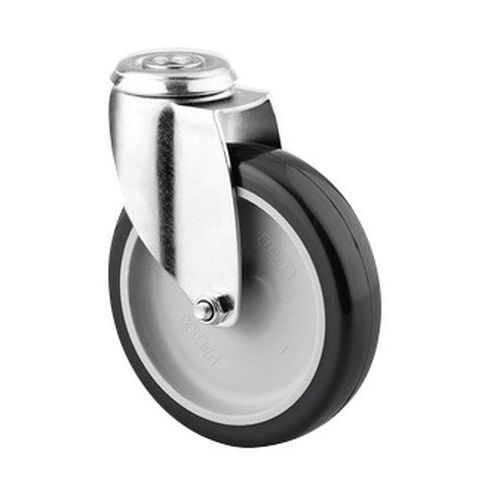 Rodízio com olhal Combi-Tube – Capacidade de carga de 70 kg – Giratório Rodízio com olhal Combi-Tube – Capacidade de carga de 70 kg – Giratório