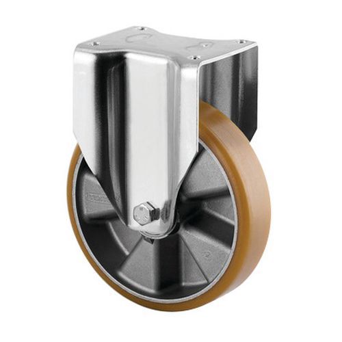 Rodízio fixo com placa – Capacidade de carga de 800 kg Rodízio fixo com placa – Capacidade de carga de 800 kg