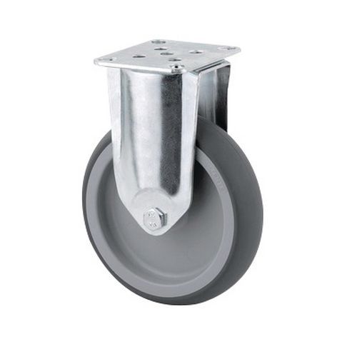 Rodízio fixo com placa – Capacidade de carga de 80 kg Rodízio fixo com placa – Capacidade de carga de 80 kg