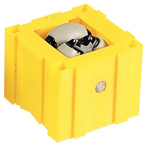 Cubo de roletes - Fixação através de parafusos ou pregos Cubo de roletes - Fixação através de parafusos ou pregos