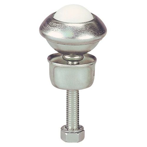 Esfera de movimentação nylon - Fixação através de haste roscada com base Esfera de movimentação nylon - Fixação através de haste roscada com base