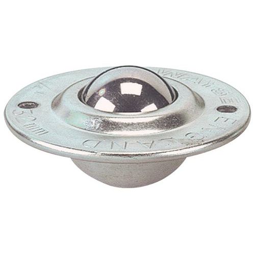 Esfera de movimentação inox - Fixação através de encaixe e parafusos Esfera de movimentação inox - Fixação através de encaixe e parafusos