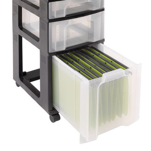 gaveta de 25 L adaptada para pastas suspensas gaveta de 25 L adaptada para pastas suspensas