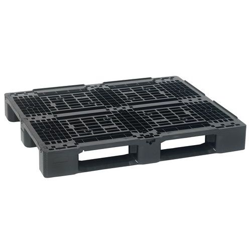 Palete pesada Smart Euro – com sapatas – polietileno de alta densidade reciclado Palete pesada Smart Euro – com sapatas – polietileno de alta densidade reciclado