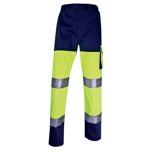 Calças de trabalho de alta visibilidade - amarelo