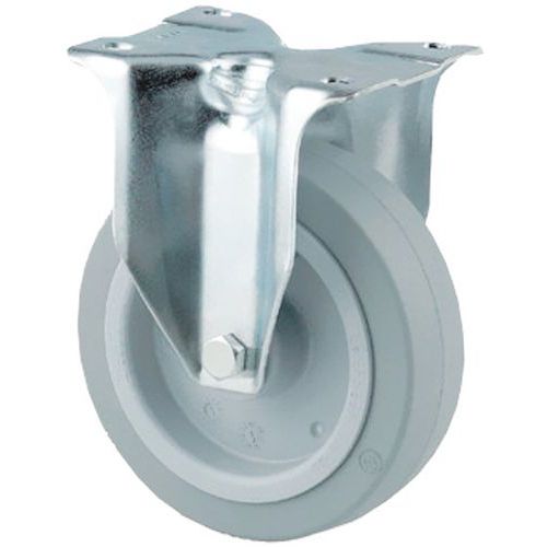 Rodízio fixo com pneu elástico Rodízio fixo com pneu elástico