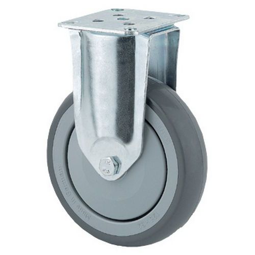 Rodízio fixo com placa Rodízio fixo com placa
