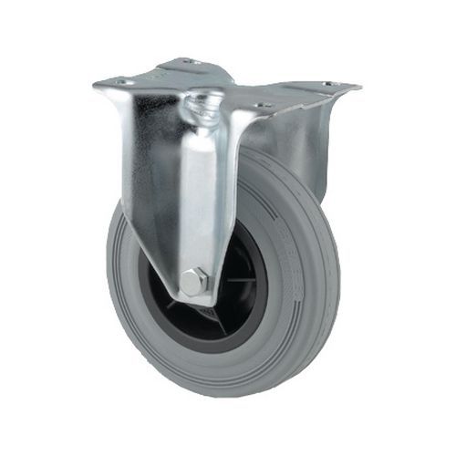 Rodízio fixo com placa - Capacidade de 70 a 205 kg - Cinzento Rodízio fixo com placa - Capacidade de 70 a 205 kg - Cinzento