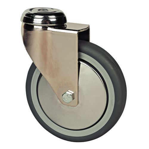 Rodízio com olhal - Capacidade de 70 a 80 kg - Giratório Rodízio com olhal - Capacidade de 70 a 80 kg - Giratório