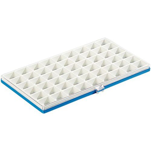 Caixa com compartimentos para material eletrónico Caixa com compartimentos para material eletrónico