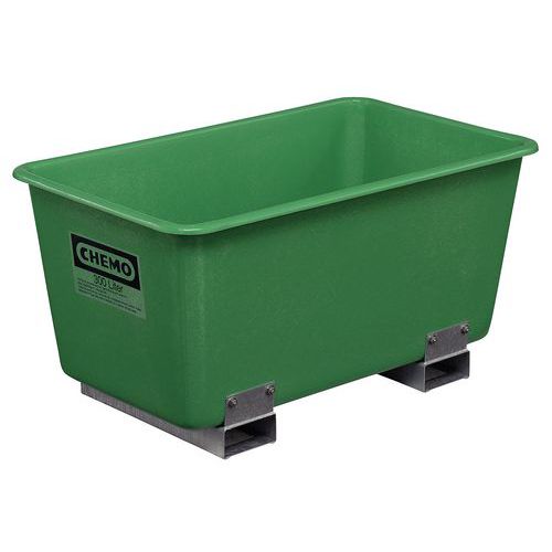 Caixa encaixável com guia de garfos – 1180 mm de comprimento – 300 L – Cemo Caixa encaixável com guia de garfos – 1180 mm de comprimento – 300 L – Cemo