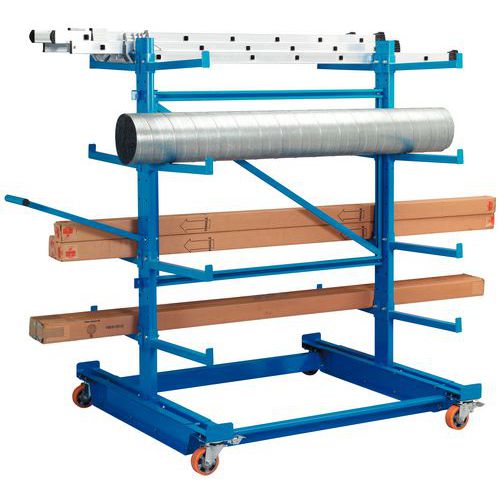 Estante Canti-Mobile – carga máxima por prateleira: 124 kg – A: 1750 mm - Manorga Estante Canti-Mobile – carga máxima por prateleira: 124 kg – A: 1750 mm - Manorga