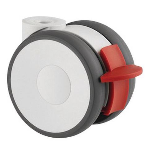 Rodízio giratório com 75 mm de diâmetro – Capacidade de carga de 100 kg Rodízio giratório com 75 mm de diâmetro – Capacidade de carga de 100 kg