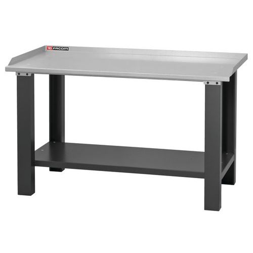 Bancada de manutenção - parte superior galvanizada - 1,5 m Bancada de manutenção - parte superior galvanizada - 1,5 m