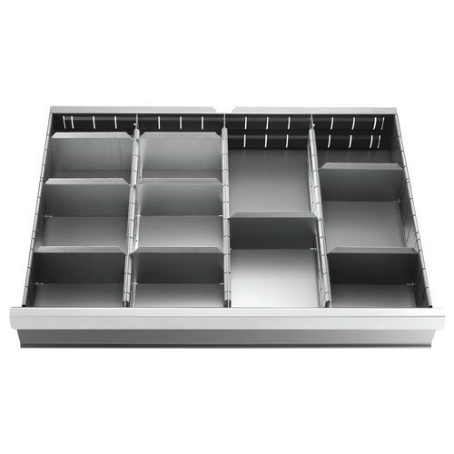 Jogo de 8 divisórias para gaveta de 125 mm Jogo de 8 divisórias para gaveta de 125 mm