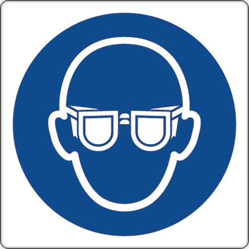 Painel de obrigação – Uso de proteção ocular – alumínio Painel de obrigação – Uso de proteção ocular – alumínio