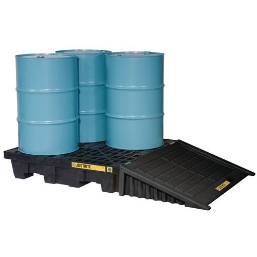 4 bidões com rampa de acesso 4 bidões com rampa de acesso