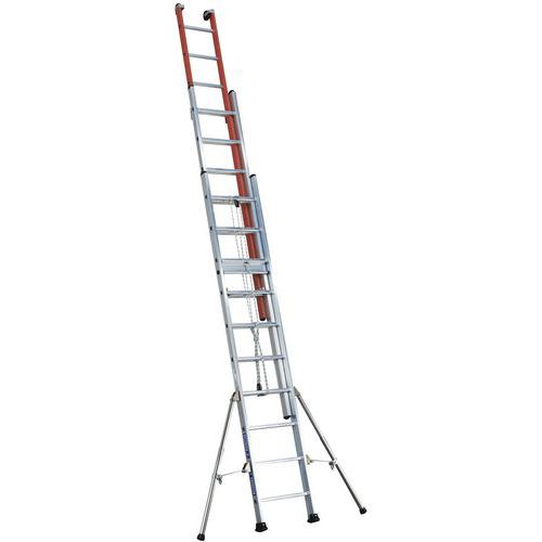 Escada extensível com corda Isolex – 3 secções Escada extensível com corda Isolex – 3 secções