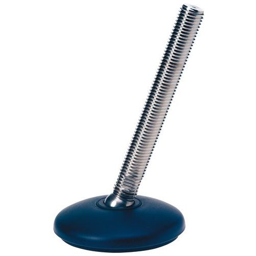 Pé regulável polipropileno - Estanque - Ø 102 mm - 1950 Kg - Aço zincado Pé regulável polipropileno - Estanque - Ø 102 mm - 1950 Kg - Aço zincado
