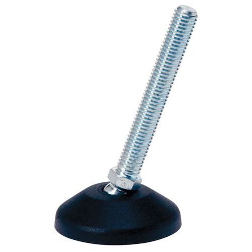 Pé regulável em poliamida - Ø 50 mm - 1000 kg - Inox Pé regulável em poliamida - Ø 50 mm - 1000 kg - Inox