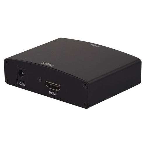 Conversor monobloco VGA + Áudio (2XRCA) para HDMI Conversor monobloco VGA + Áudio (2XRCA) para HDMI