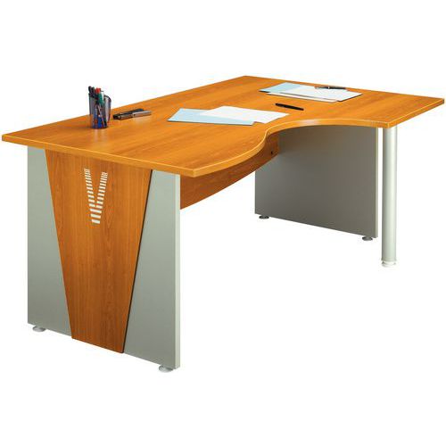 Secretária ergonómica Visio - Pés panéis Secretária ergonómica Visio - Pés panéis