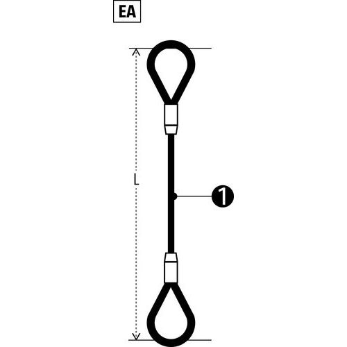 1 = Ø caboL = comprimento 1 = Ø caboL = comprimento
