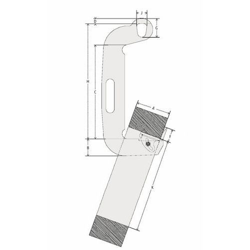 A = abertura mín./máx. do bicoC = altura interiorG = altura útil do anelK = largura útil do anel A = abertura mín./máx. do bicoC = altura interiorG = altura útil do anelK = largura útil do anel