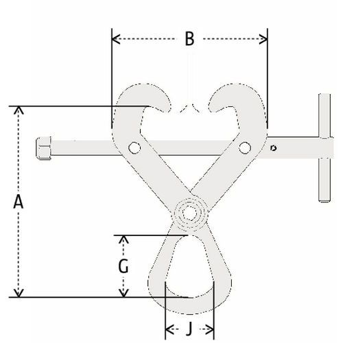 A = altura mín./máx. B = largura mín./máx. G = altura útil do anel J = largura útil do anel A = altura mín./máx. B = largura mín./máx. G = altura útil do anel J = largura útil do anel