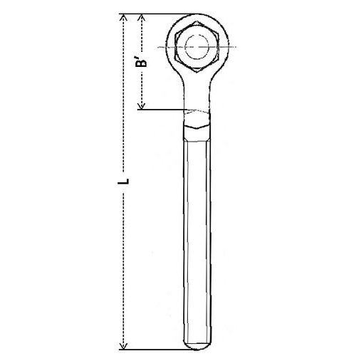 L = Comprimento global B = Altura Interna L = Comprimento global B = Altura Interna
